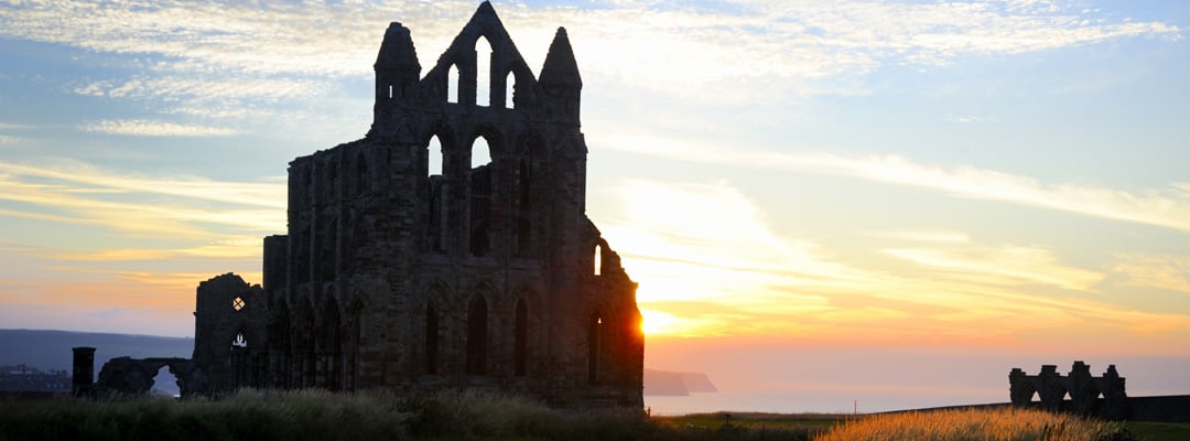 Whitby Abbey, North Yorkshire, which was refounded soon after the Norman Conquest Whitby Abbey, North Yorkshire, which was refounded soon after the Norman Conquest